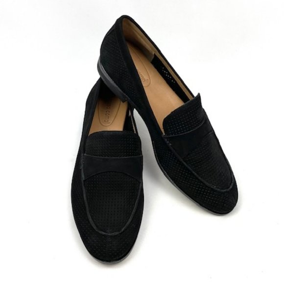 Corso Como Carlynee Black Perforated Leather Loafer Sizes 8 & 9 - Picture 3 of 10